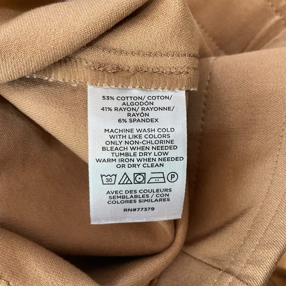 Ann Taylor Petite Camel Brown Trouser Pants Size 12P NWT - Picture 5 of 8